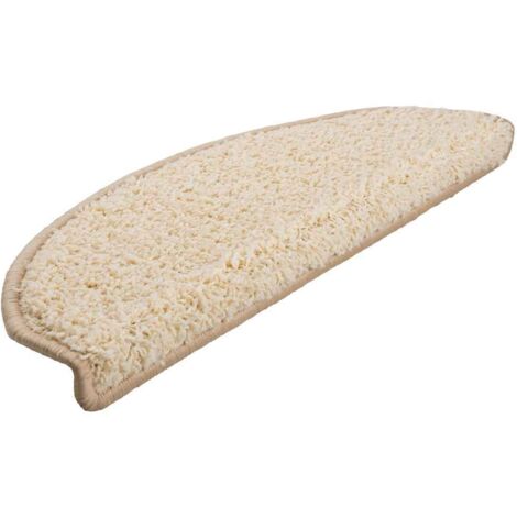 Tapis d'escalier 20 pcs,Marches d'escalier 65 x 21 x 4 cm Crème Demi-rond Grand CFW196034 (1/5)