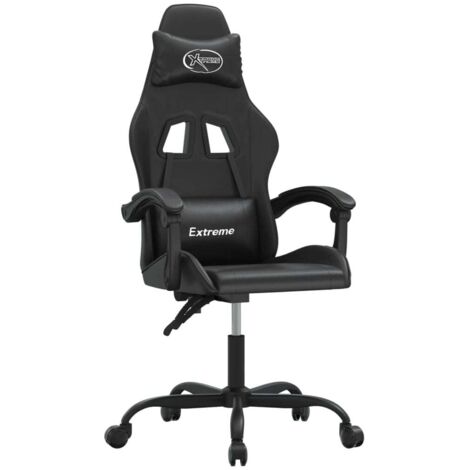 Chaise de bureau,Chaise de bureau pivotante Noir Similicuir CFW22598 (1/5)