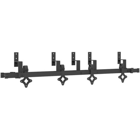 Kit Quincaillerie Pour Porte Coulissante Poche, Finition Bronze Foncé - Accurate