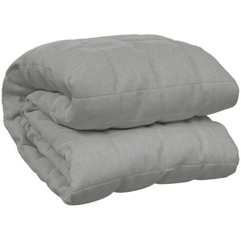 Couverture lestée,Couverture pondérée Gris 200x225 cm 13 kg Tissu CFW65623 (1/5)