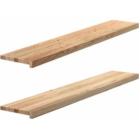 Plateau De Fenêtre En Zebrano Massif – 140 Cm – Neuf – Bois Naturel