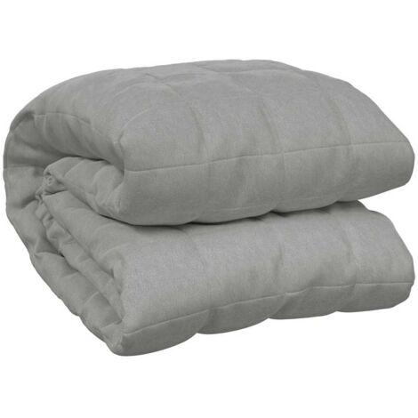 Couverture lestée,Couverture pondérée Gris 220x235 cm 11 kg Tissu CFW95544 (1/5)