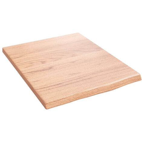 Comptoir de salle de bain,Meuble de salle de bain marron clair 40x50x2 cm bois traité CFW50708 (1/5)