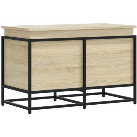 Boîte de rangement,Coffre de rangement avec couvercle chêne sonoma bois ingénierie CFW990212 (1/5)