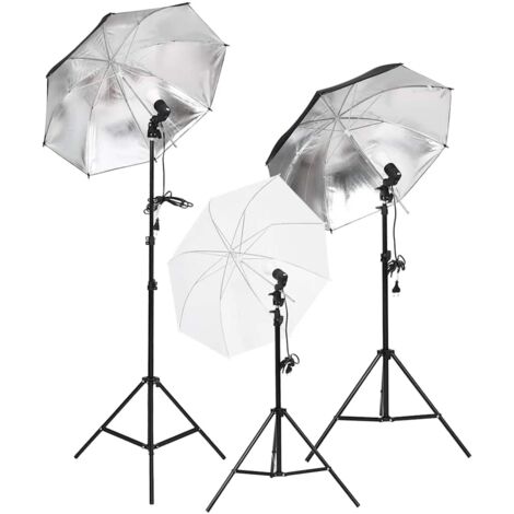 Kit de studio photo avec lampes toile de fond et réflecteur - Photos