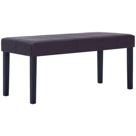 Banc d'intérieur,Banc 106 cm Marron Similicuir CFW65334 (1/5)