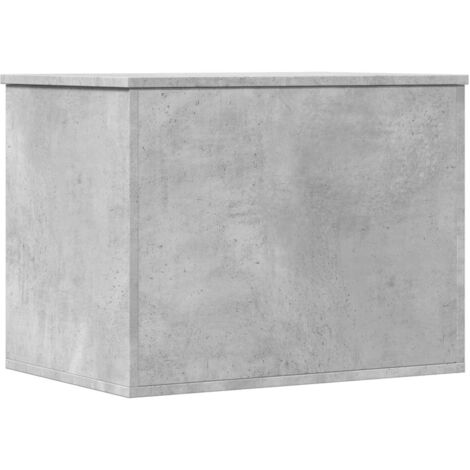 Boîte de rangement,Coffre de rangement gris béton 60x42x46 cm bois d'ingénierie CFW108766 (1/5)