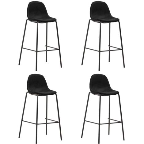Ensemble de bar 5 pcs,Moblier de Salle à Manger,bistro Tissu Noir418898 (1/5)