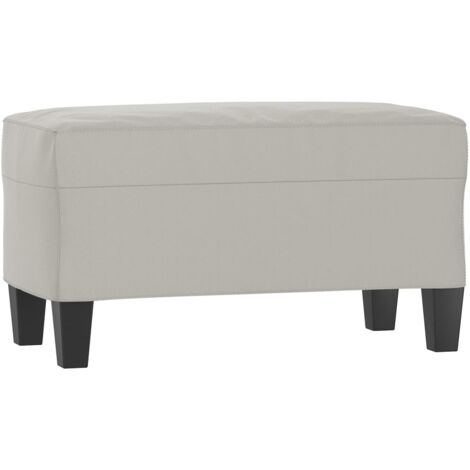 Banc d'intérieur，Banc Gris clair 70x35x41 cm Tissu microfibre CFW65838 (1/5)