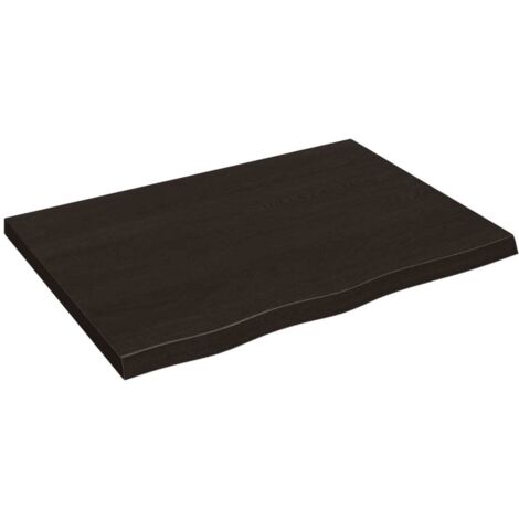 Comptoir de salle de bain,Meuble de salle de bain marron foncé bois massif traité CFW50789 (1/5)