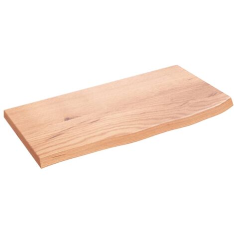 Comptoir de salle de bain,Meuble de salle de bain marron clair 60x30x2 cm bois traité CFW50710 (1/5)