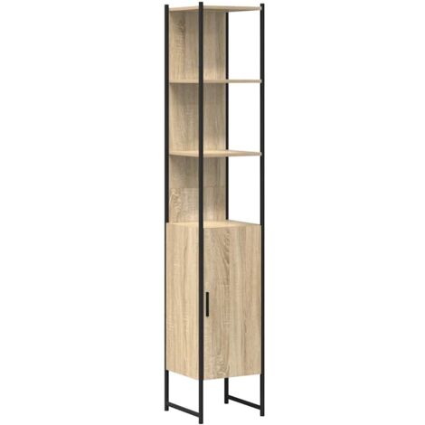Meuble de salle de bain Chêne Sonoma 33x33x185,5 cm Bois d'ingénierie CFW51508