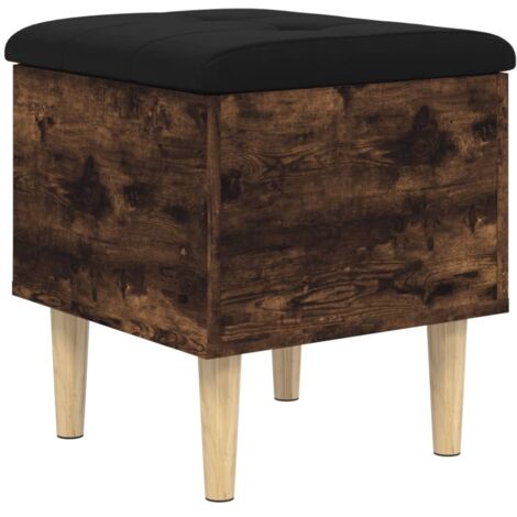 Banc d'intérieur,Banc de rangement chêne fumé 42x42x46 cm bois d'ingénierie CFW65628 (1/5)