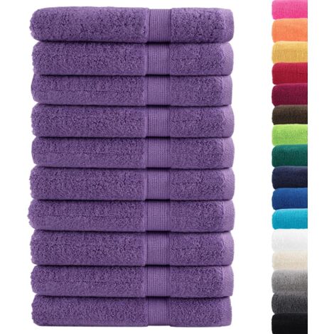 Serviettes de qualité supérieure SOLUND 10 pcs violet 600 g/m² CFW278318 (1/5)