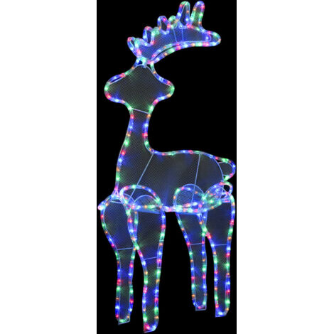 Décoration de Noël,Décorations festives de renne avec maille 306 LED 60x24x89 cm CFW16355 (1/5)