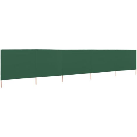 Paravent 5 panneaux,Cloison de séparation,Séparateur pliable Tissu 600 x 160 cm Vert CFW50679 (1/5)