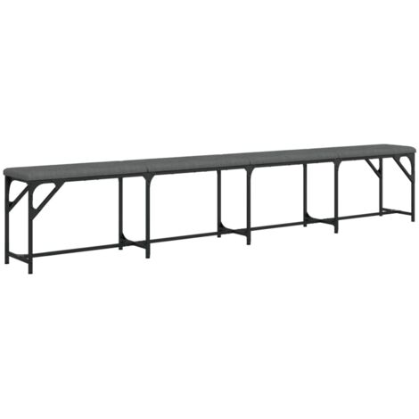 Banc d'intérieur,Banc à manger gris foncé 248x32x45 cm acier et tissu CFW65428 (1/5)