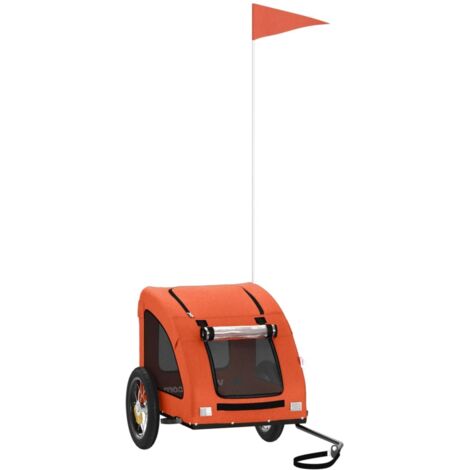 Remorque de vélo pour animaux de compagnie orange CFW98202 (1/5)