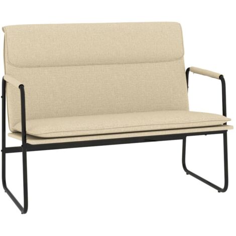 Banc d'intérieur，Banc Crème 100x64x80 cm Tissu CFW65571 (1/5)