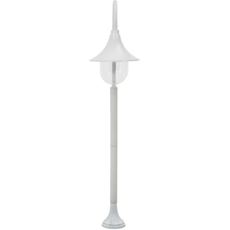 Lampadaire,Lampe sur pied de jardin E27 120 cm Aluminium Blanc CFW146762