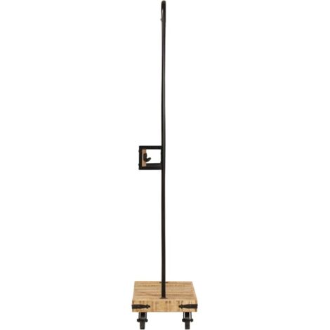 Penderie En Fer Forgé Noir – Style Industriel, Hauteur 180 Cm, Parfaite Pour L'entrée
