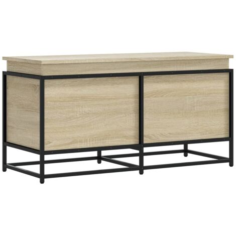 Boîte de rangement,Coffre de rangement avec couvercle chêne sonoma bois ingénierie CFW629534 (1/5)