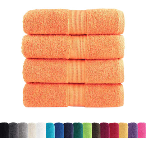 Serviettes de visage de qualité supérieure SOLUND 4 pcs orange CFW139022