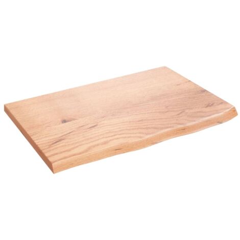 Comptoir de salle de bain,Meuble de salle de bain marron clair 60x40x2 cm bois traité CFW50712 (1/5)