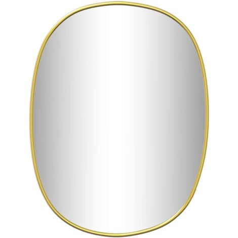 Miroir mural，Miroir Entrée Maison Salle de Bain，Décoration Miroir Doré 30x25 cm479659