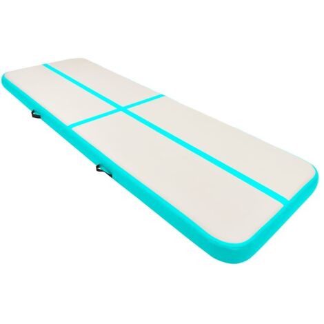 Tapis Salon,Tapis Chambre,Tapis gonflable de gymnastique avec pompe 300x100x20cm PVC Vert CFW65636 (1/5)