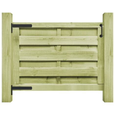 Porte de jardin,Portail de jardin,Portillon Bois de pin imprégné 100x75 cm Vert CFW47850