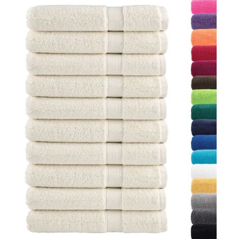 Serviettes de qualité supérieure SOLUND 10 pcs crème 600 g/m² CFW218290 (1/5)