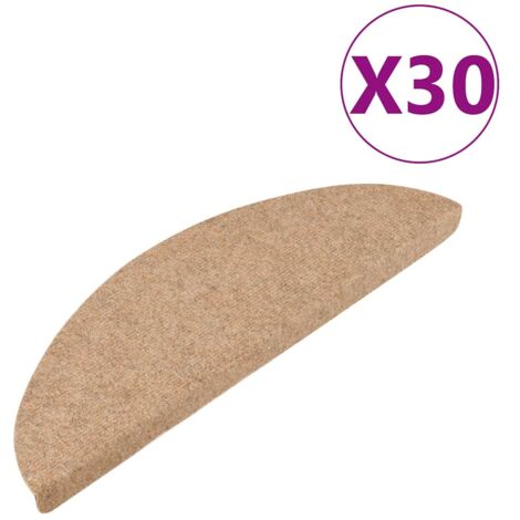 Tapis d'escalier auto-adhésifs 30 pcs,Paillasson d'escalier,Tapis de marche beige 56x17x3 cm CFW701069 (1/5)