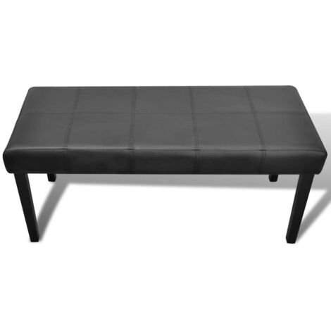 Banc d'intérieur,Banc en cuir synthétique de haute qualité Noir CFW65808 (1/5)