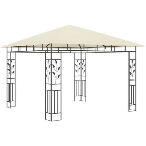 Tonnelle de jardin avec moustiquaire 3x3x2,73 m Crème 180 g/m² CFW933661 (1/5)