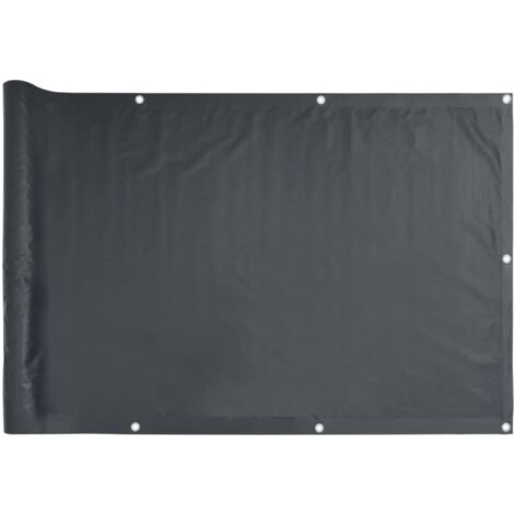 Écran de balcon,Brise Vue de terrasse,Toile de Balcon Anthracite 120x500 cm Tissu Oxford CFW596615 (1/5)