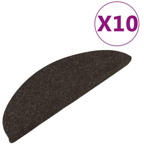 Tapis d'escalier auto-adhésifs 10 pcs,Paillasson d'escalier,Marchette anthracite 56x17x3 cm CFW65016 (1/5)