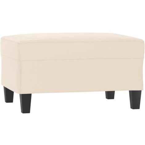 Repose-pied,Tabouret de pied,Pouf Beige 70x55x41 cm Tissu microfibre CFW99892 (1/5)