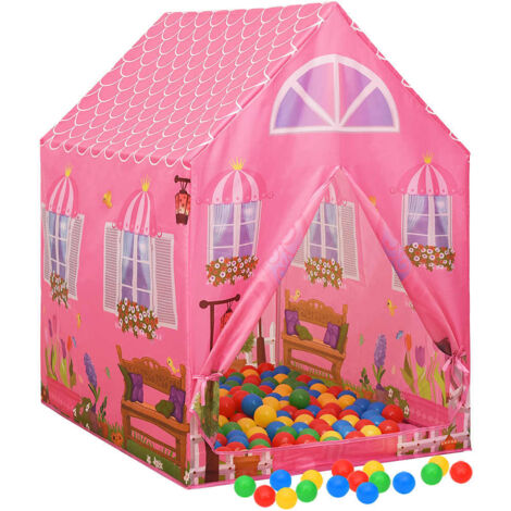 Tente De Jeu Rose – Maisonnette Pliable Pour Intérieur Et Jardin – Refuge Créatif Pour Enfants