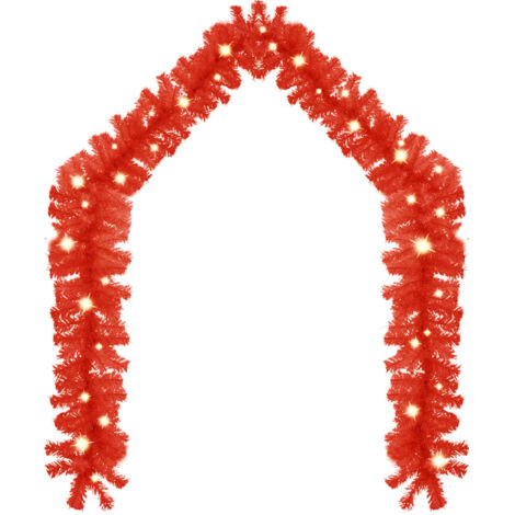 Guirlande de Noël，Décoration de Noël avec lumières LED 20 m Rouge CFW70997