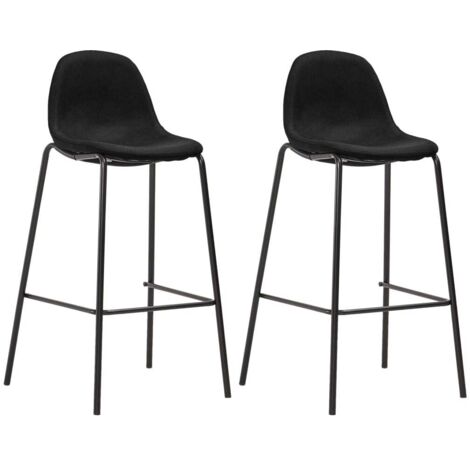 Ensemble de bar 3 pcs,Moblier de Salle à Manger,bistro Tissu Noir246798 (1/5)