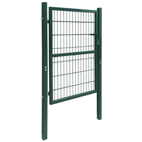 Porte de jardin,Portail de jardin,Portillon 2D (simple) Vert 106x230 cm CFW77713 (1/5)