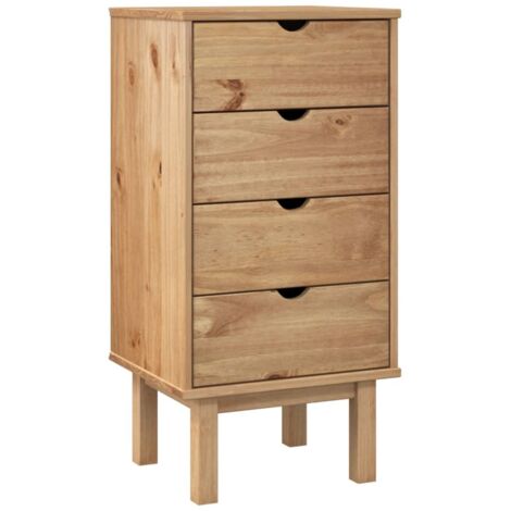 Commode,Armoire de rangement OTTA 45x39x90 cm bois de pin massif CFW66907 (1/5)