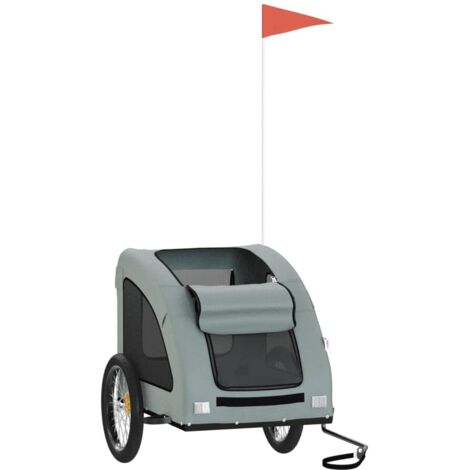 zoomundo remorque velo pour chien buddy en gris