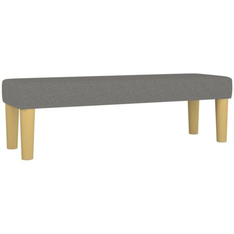 Banc d'intérieur,Banc Gris foncé 100x30x30 cm Tissu CFW65843 (1/5)