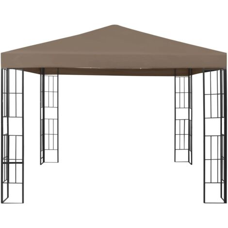 Tonnelle de jardin,Belvédère 3x3 m Taupe CFW310778 (1/5)