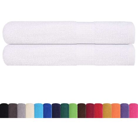 Serviettes 2 pcs blanc 100x200 cm 360 g/m² 100% coton CFW512708 (1/5)