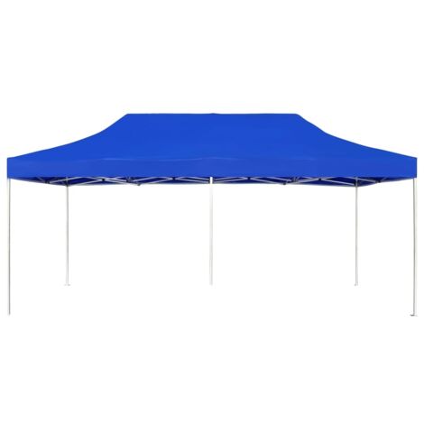 Tonnelle de jardin,Tente de réception pliable Aluminium 6 x 3 m Bleu CFW63802 (1/5)
