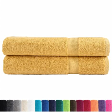 Serviettes de qualité supérieure SOLUND 2 pcs doré 600 g/m² CFW236125 (1/5)