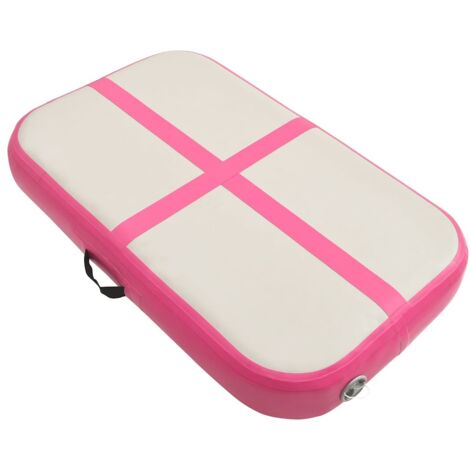 Tapis Salon,Tapis Chambre,Tapis gonflable de gymnastique avec pompe 60x100x10 cm PVC Rose CFW65665 (1/5)
